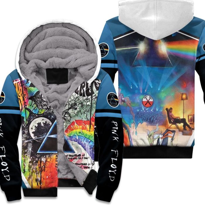 Pink Floyd Graffiti Wall Unisex Fleece Hoodie