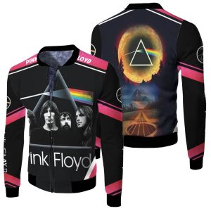 Pink Floyd Logo Member Pop Fleece Bomber Jacket
