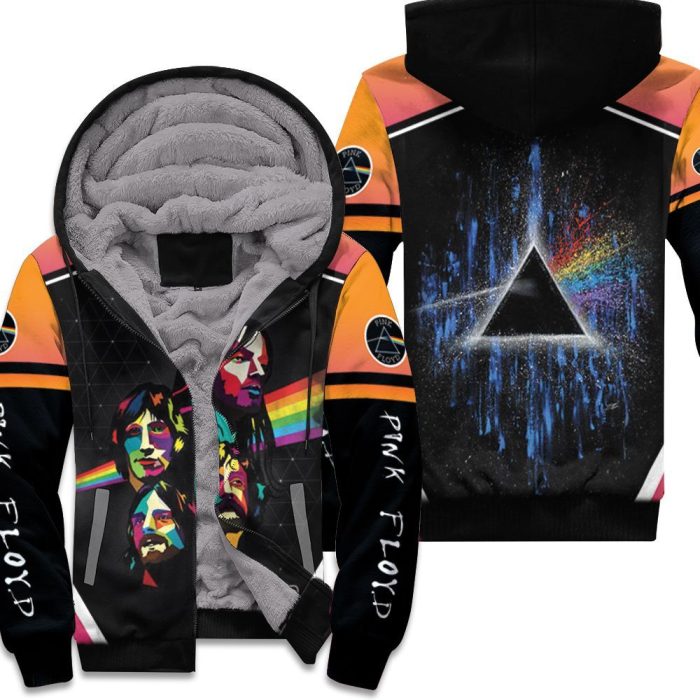 Pink Floyd Rainbow Popart Unisex Fleece Hoodie