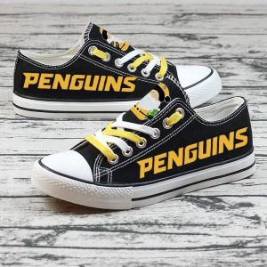 Pittsburgh Penguins NHL Hockey 3 Gift For Fans Low Top Custom Canvas Shoes
