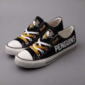 Pittsburgh Penguins NHL Hockey 4 Gift For Fans Low Top Custom Canvas Shoes