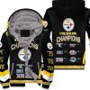 Pittsburgh Steelers 6-Time Super Bowl Champions For Fans Unisex Fleece Hoodie