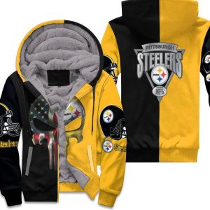 Pittsburgh Steelers American Skull 2020 Nfl Season Unisex Fleece Hoodie