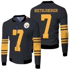 Pittsburgh Steelers Color Rush Limited Ben Roethlisberger Inspired Fleece Bomber Jacket
