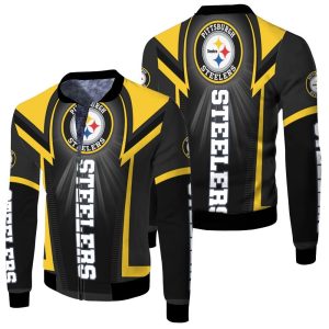 Pittsburgh Steelers For Fans Fleece Bomber Jacket