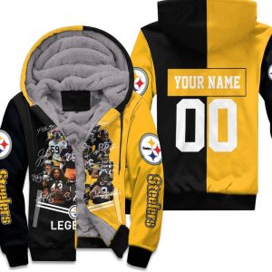 Pittsburgh Steelers Great Players Signature Legends 2020 Nfl Personalized Unisex Fleece Hoodie
