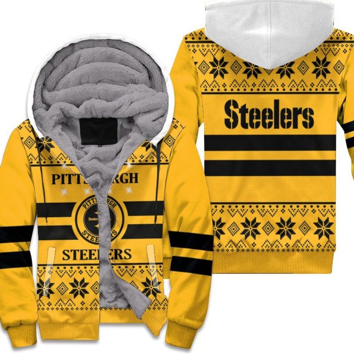 Pittsburgh Steelers Light Up Ugly 3D Unisex Fleece Hoodie