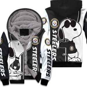 Pittsburgh Steelers Snoopy Lover 3D Printed Unisex Fleece Hoodie