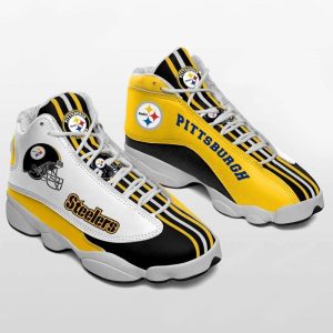 Pittsburgh Steelers Team Air Jordan 13 Custom Sneakers