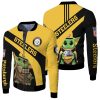 Pittsburgh Steelers Yoda 3D Fleece Bomber Jacket