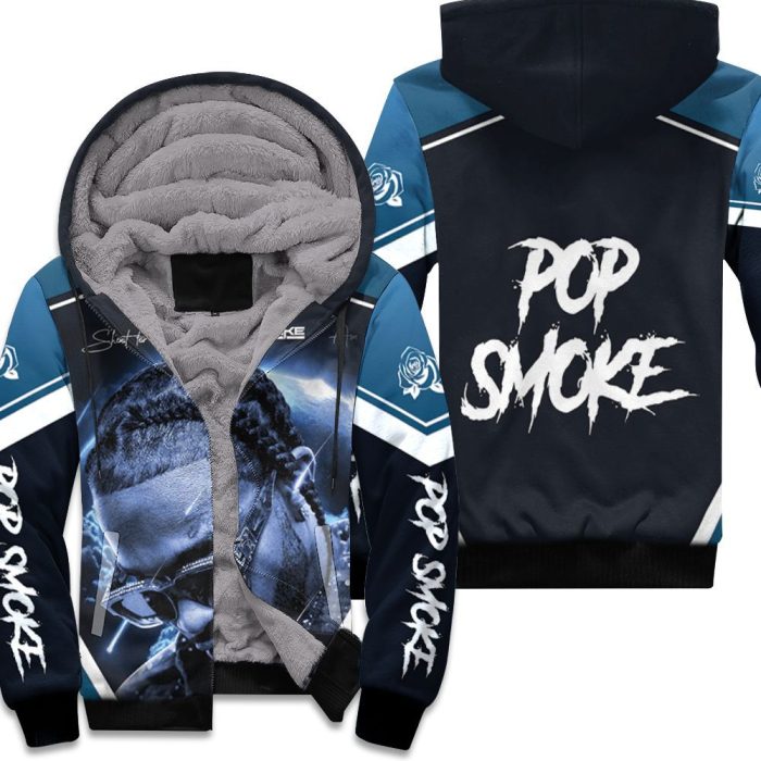 Pop Smoke 2020 Shooting Star Meet The Woo Toon Rap Hip Hop Style Album Unisex Fleece Hoodie