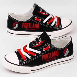 Portland Trail Blazers NBA Basketball 2 Gift For Fans Low Top Custom Canvas Shoes