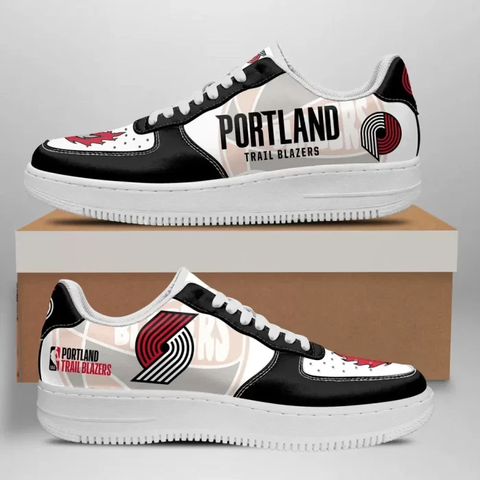 Portland Trail Blazers Nike Air Force Shoes Unique Basketball Custom Sneakers