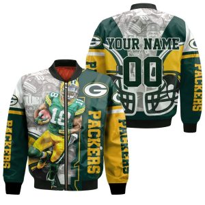 Randall Cobb 18 Green Bay Packers Thanks Nfc North Winner Personalized Bomber Jacket