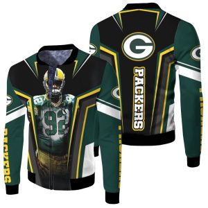 Reggie White 92 Green Bay Packers Eagles Panthers Volunteers For Fans Fleece Bomber Jacket