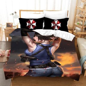Resident Evil #9 Duvet Cover Pillowcase Bedding Set Home Bedroom Decor