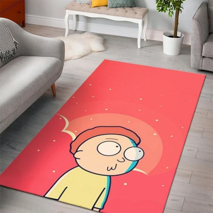 Rick And Morty Living Room Cartoon Floor Carpet Rectangle Rug