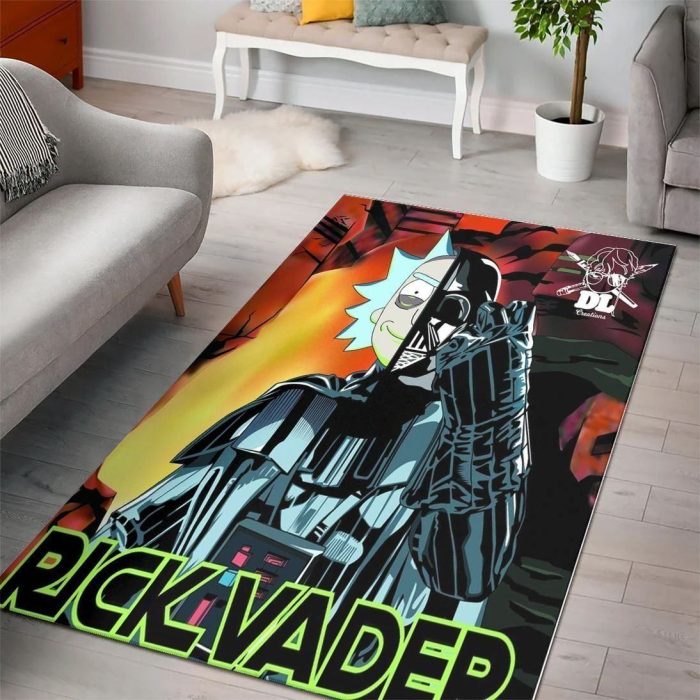 Rick And Morty Star Wars Living Room Cartoon Floor Carpet Rectangle Rug