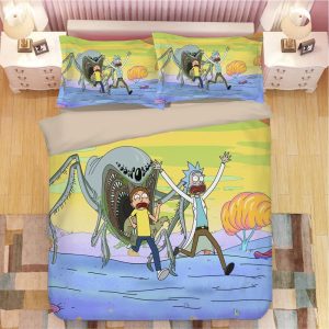 Rick and Morty #16 Duvet Cover Pillowcase Bedding Set Home Bedroom Decor