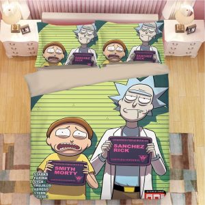 Rick and Morty #18 Duvet Cover Pillowcase Bedding Set Home Bedroom Decor