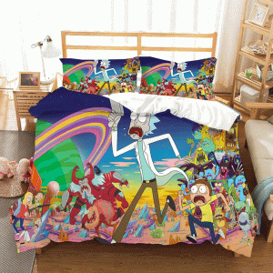 Rick and Morty #9 Duvet Cover Pillowcase Bedding Set Home Bedroom Decor