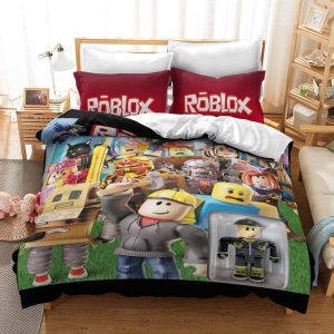 Roblox Team #18 Duvet Cover Pillowcase Bedding Set Home Decor