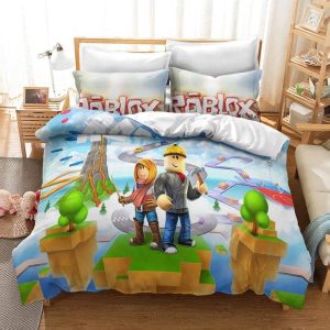 Roblox Team #33 Duvet Cover Pillowcase Bedding Set Home Decor