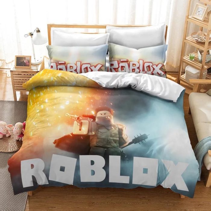 Roblox Team #35 Duvet Cover Pillowcase Bedding Set Home Decor