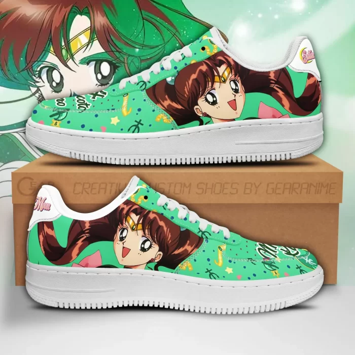 Sailor Jupiter Nike Air Force Shoes Unique Sailor Moon Anime Custom Sneakers