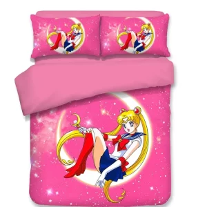 Sailor Moon #1 Duvet Cover Pillowcase Bedding Set Home Decor