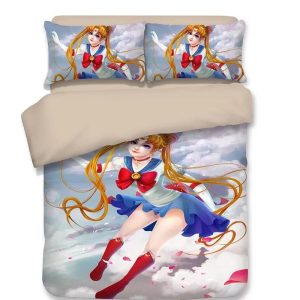 Sailor Moon #10 Duvet Cover Pillowcase Bedding Set Home Decor