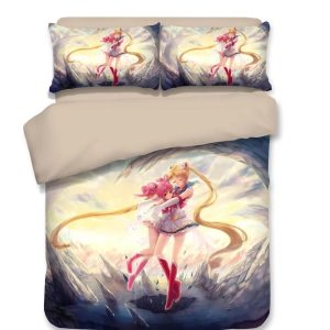 Sailor Moon #18 Duvet Cover Pillowcase Bedding Set Home Decor