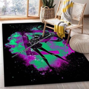 Sailor Moon Sailor Pluto Area Rug Living Room And Bed Room Rug