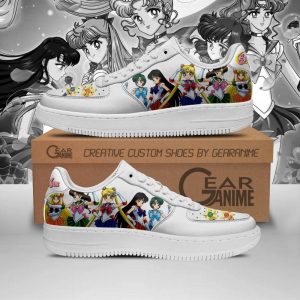 Sailor Moon Shoes Custom Anime Air Force Sneakers Pt10