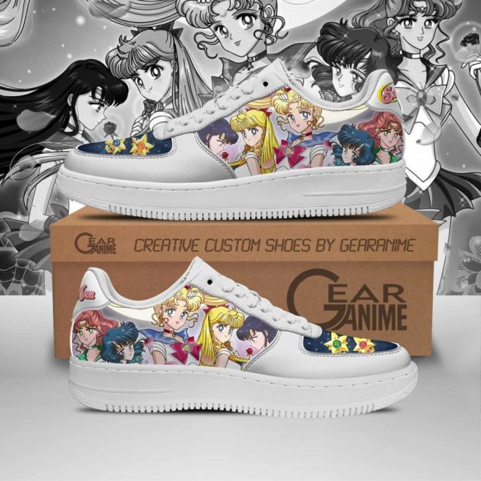 Sailor Moon Team Shoes Custom Anime Air Force Sneakers Pt10