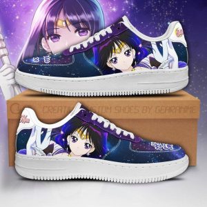 Sailor Saturn Nike Air Force Shoes Unique Sailor Moon Anime Custom Sneakers