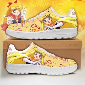 Sailor Venus Nike Air Force Shoes Unique Sailor Moon Anime Custom Sneakers
