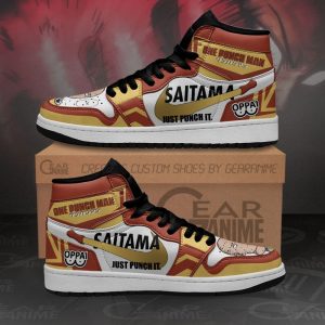 Saitama Sneakers Just Punch It One Punch Man Anime Shoes MN10