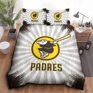 San Diego Padres Duvet Cover Pillowcase Bedding Set