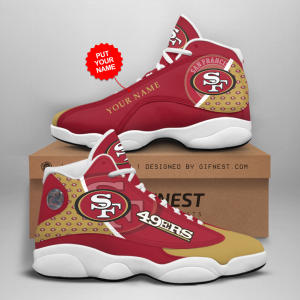 San Francisco 49Ers 02 Jordan 13 Personalized Shoes San Francisco 49Ers 02 Customized Name Sneaker