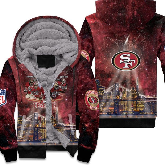 San Francisco 49Ers Legends Member Signature 3D Unisex Fleece Hoodie