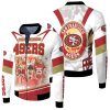 San Francisco 49Ers Logo Nfc West Division Champions Super Bowl 2021 Fleece Bomber Jacket