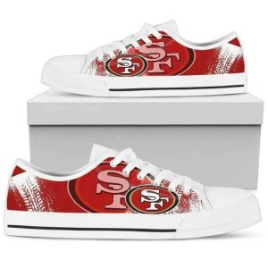 San Francisco 49Ers NFL Football 2 Low Top Sneakers Low Top Shoes