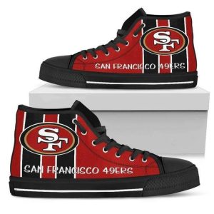 San Francisco 49Ers NFL Steaky Trending Fashion Sporty Custom Canvas High Top Shoes