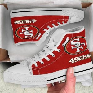 San Francisco 49ers NFL 2 Custom Canvas High Top Shoes