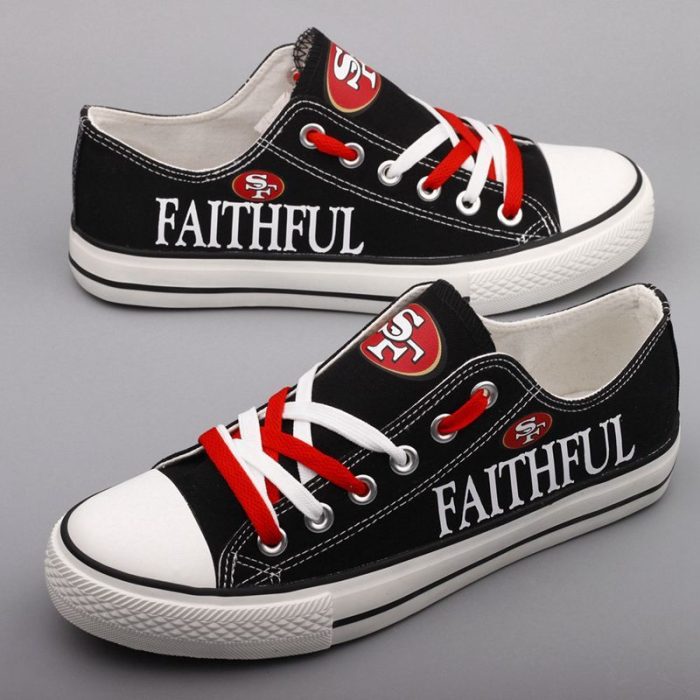 San Francisco 49ers NFL Football 3 Gift For Fans Low Top Custom Canvas Shoes