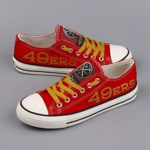San Francisco 49ers NFL Football 4 Gift For Fans Low Top Custom Canvas Shoes