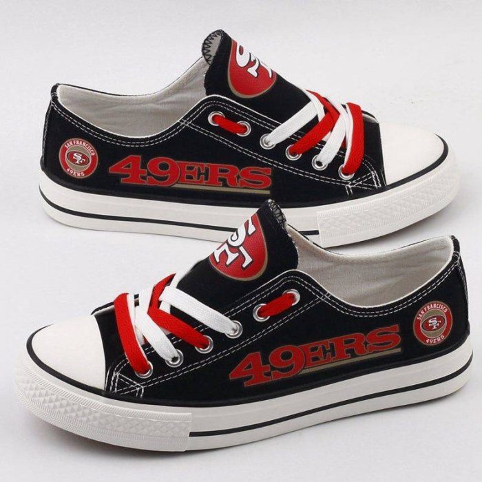 San Francisco 49ers NFL Football Gift For Fans Low Top Custom Canvas Shoes