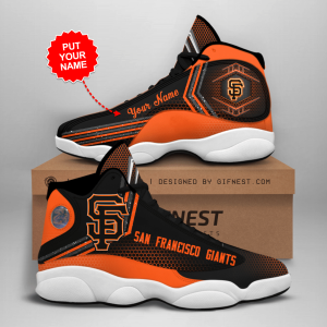 San Francisco Giants Men'S Jordan 13 Custom Name Personalized Shoes