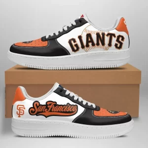 San Francisco Giants Nike Air Force Shoes Unique Baseball Custom Sneakers
